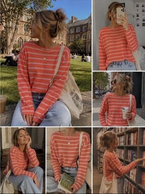 Two Bees 100% Cashmere Crewneck Sweater Sz S